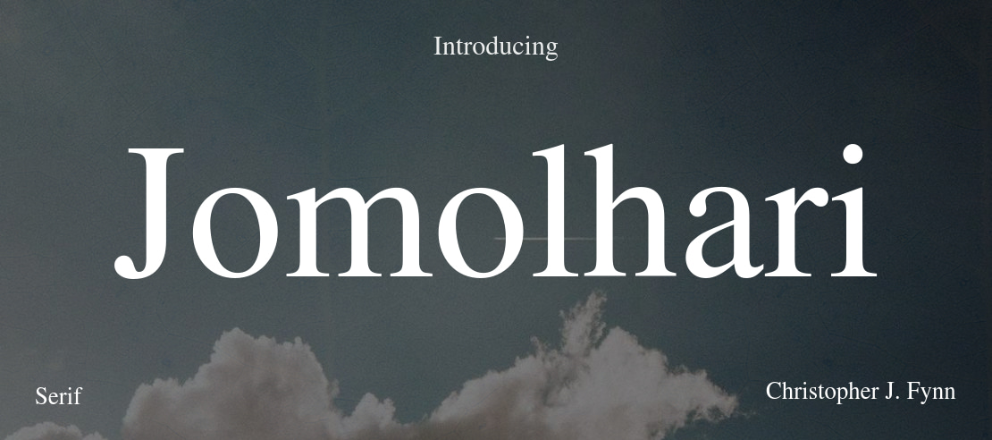 Jomolhari Font