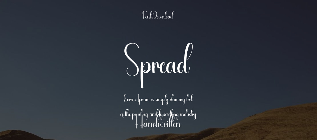 Spread Font