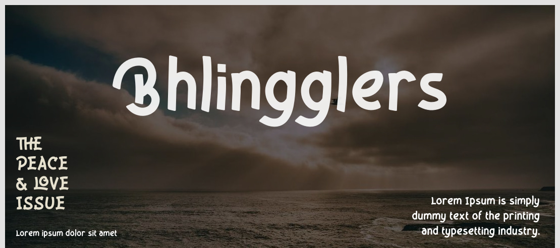 Bhlingglers Font