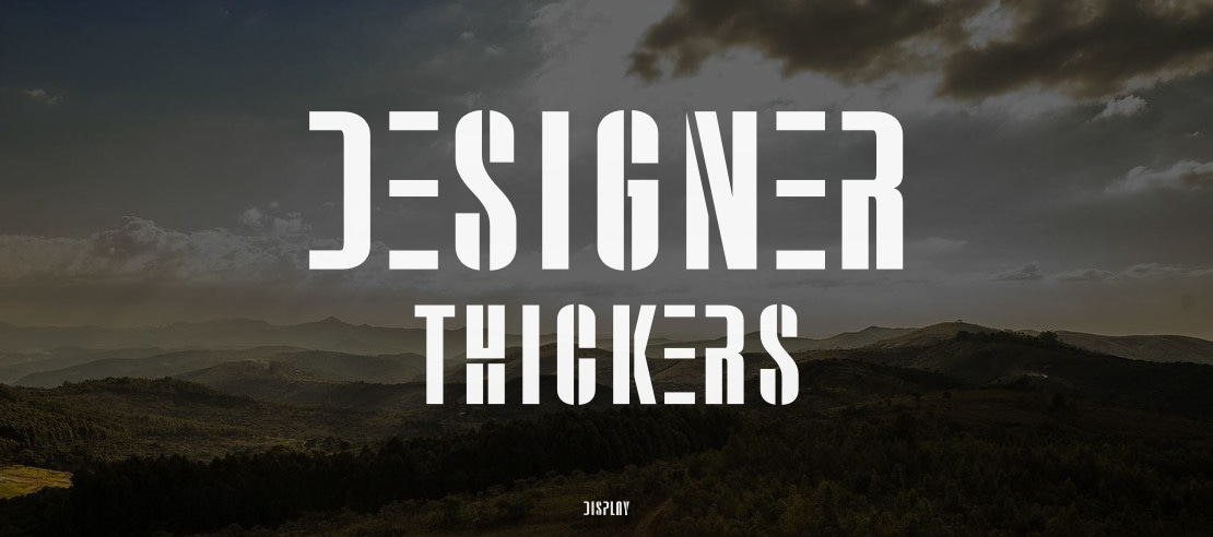 Designer Thickers Font