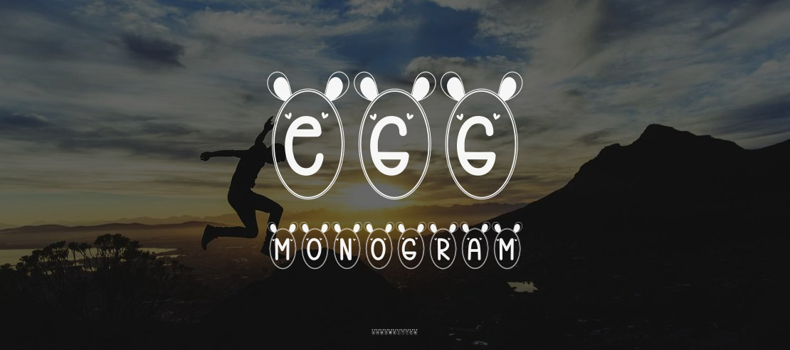 Egg Monogram Font