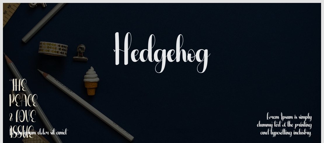 Hedgehog Font