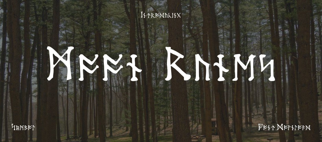 Moon Runes Font