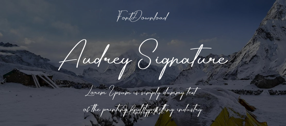 Audrey Signature Font