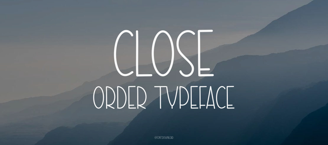 Close Order Font