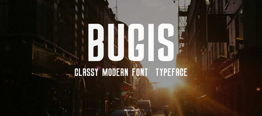 Bugis Classy Modern Font 
