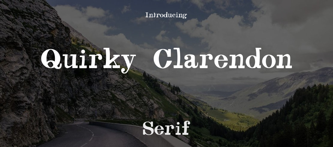 Quirky Clarendon Font