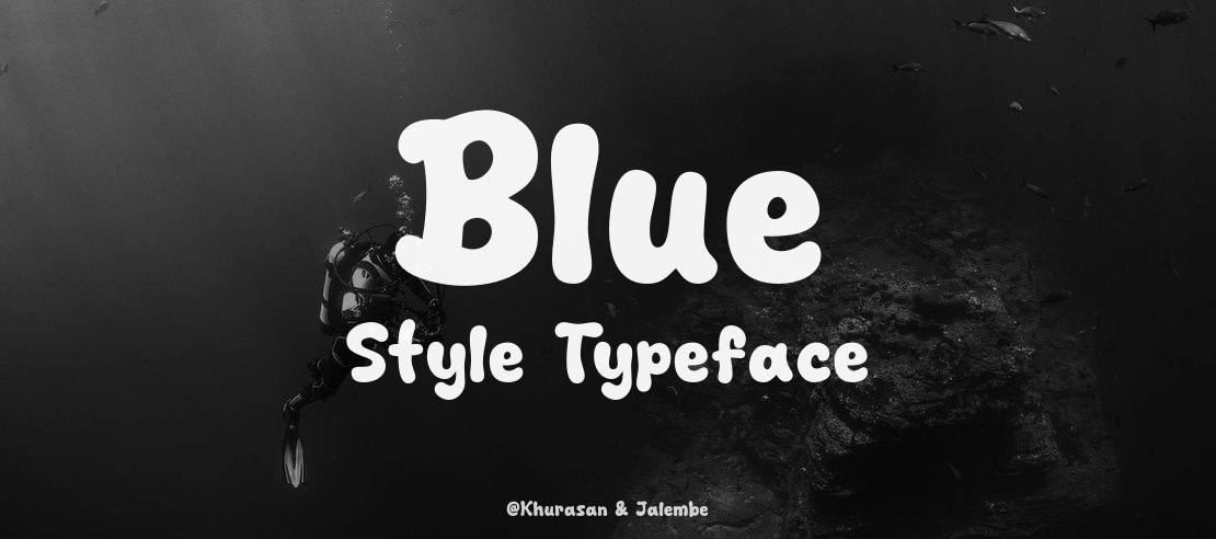 Blue Style Font