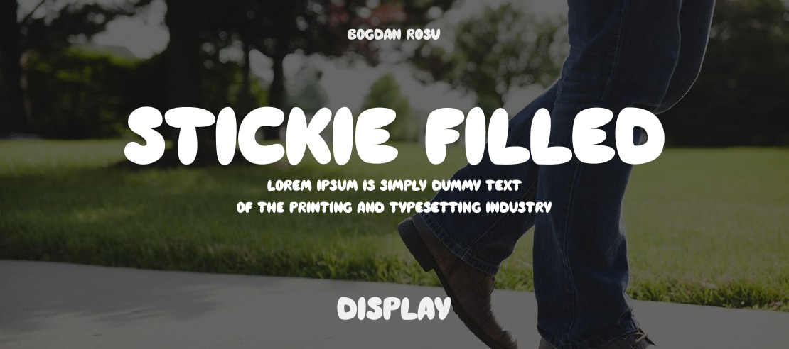 Stickie Filled Font Family