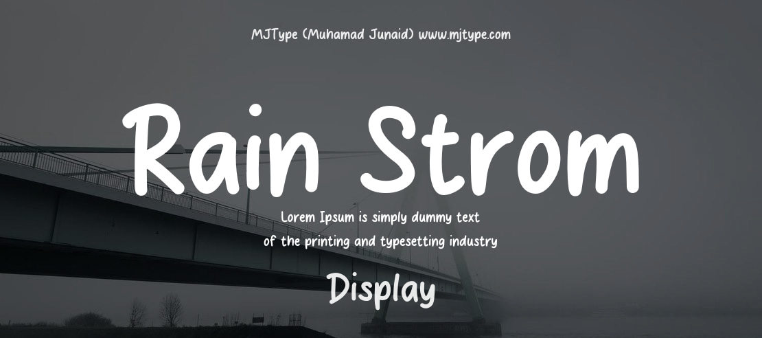 Rain Strom Font