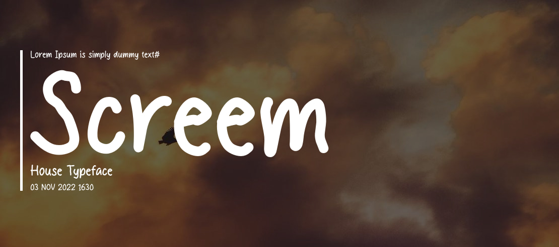 Screem House Font