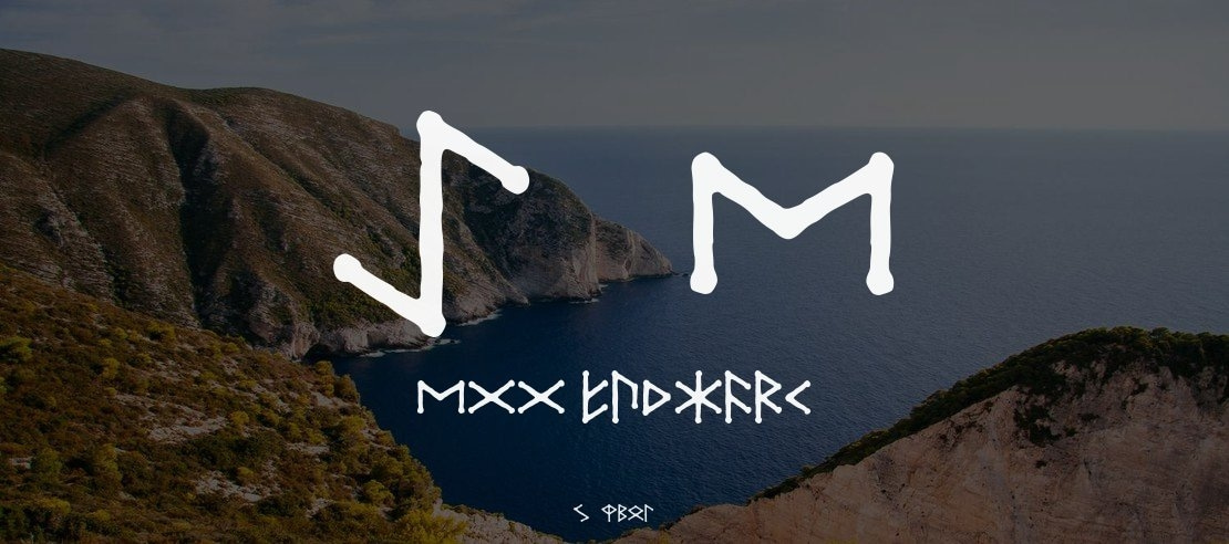 Ice Egg Futhark Font