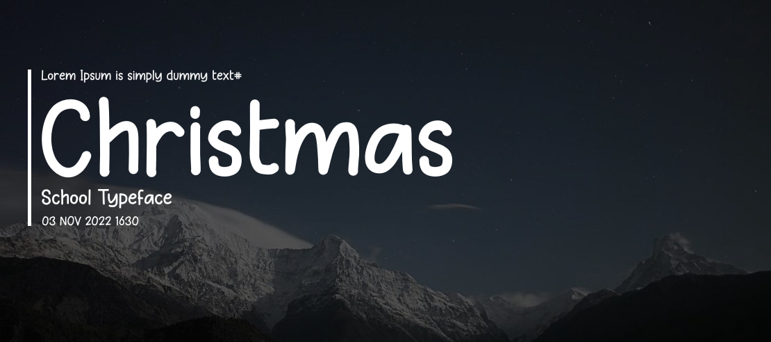 Christmas School Font