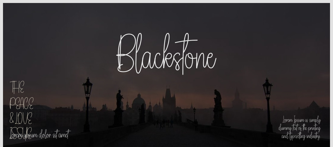 Blackstone Font