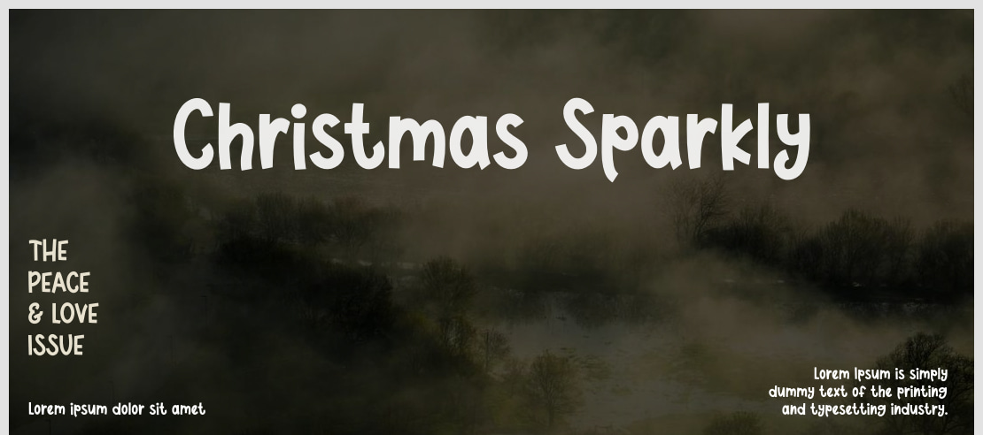 Christmas Sparkly Font