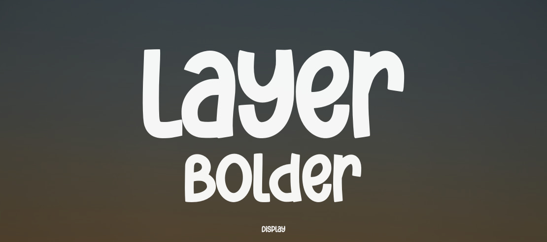 Layer Bolder Font