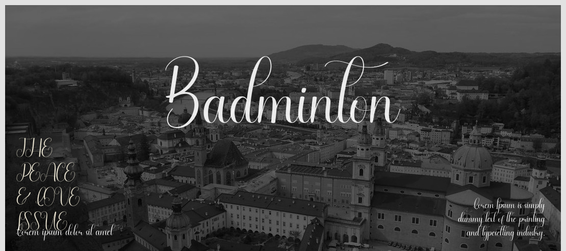 Badminton Font