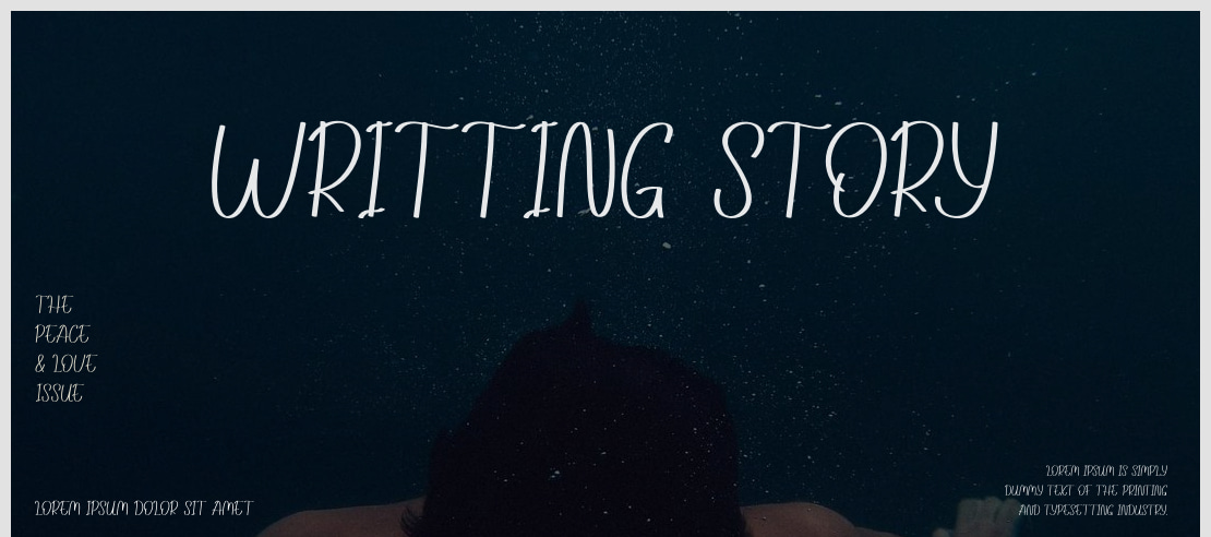 Writting Story Font