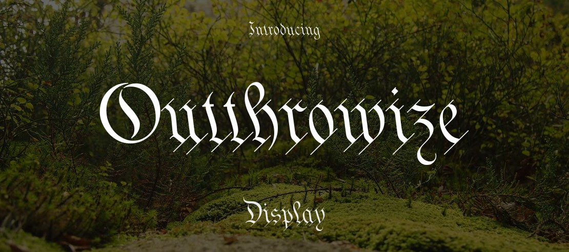 Outthrowize Font