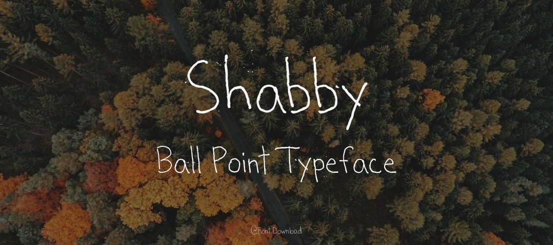 Shabby Ball Point Font