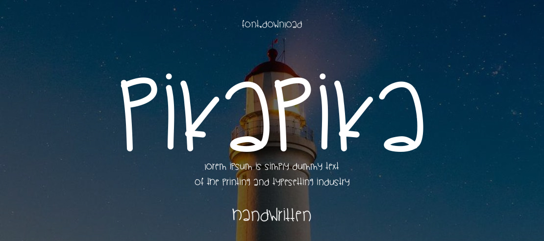 PikaPika Font