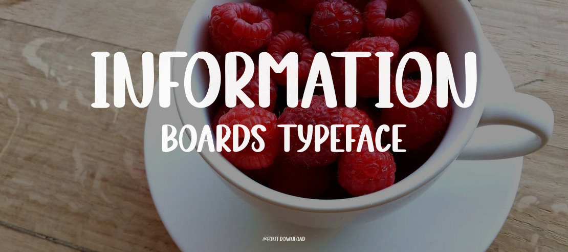 Information Boards Font