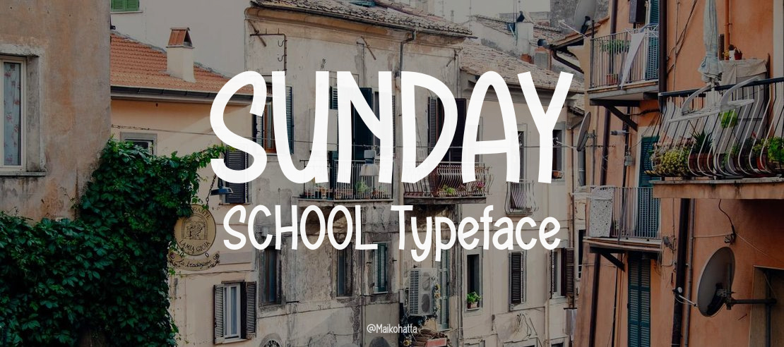 SUNDAY SCHOOL Font