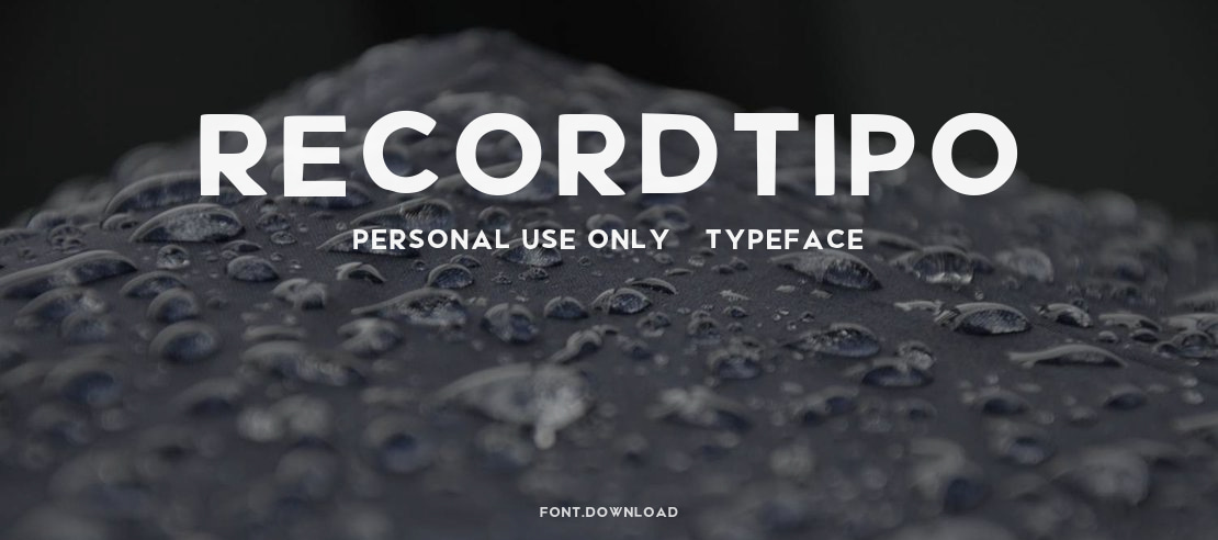 Recordtipo (PERSONAL USE ONLY)  Font