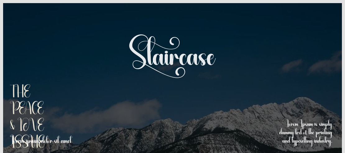 Staircase Font