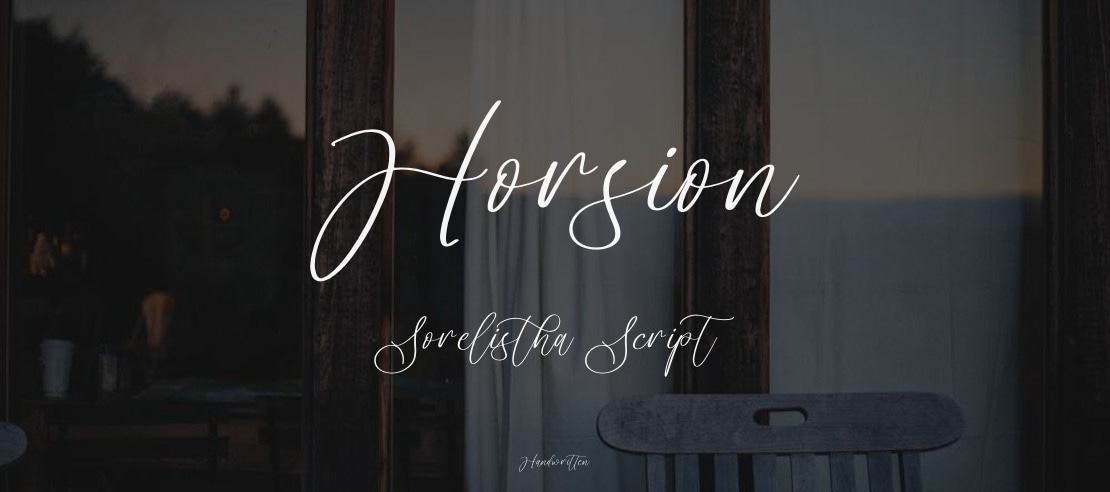 Horsion Sorelistha Script Font Family