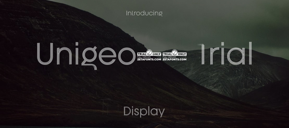 Unigeo32 Trial Font Family