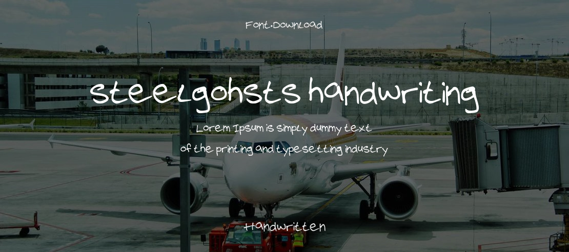 steelgohsts handwriting Font