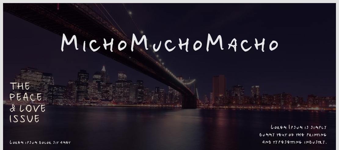 MichoMuchoMacho Font