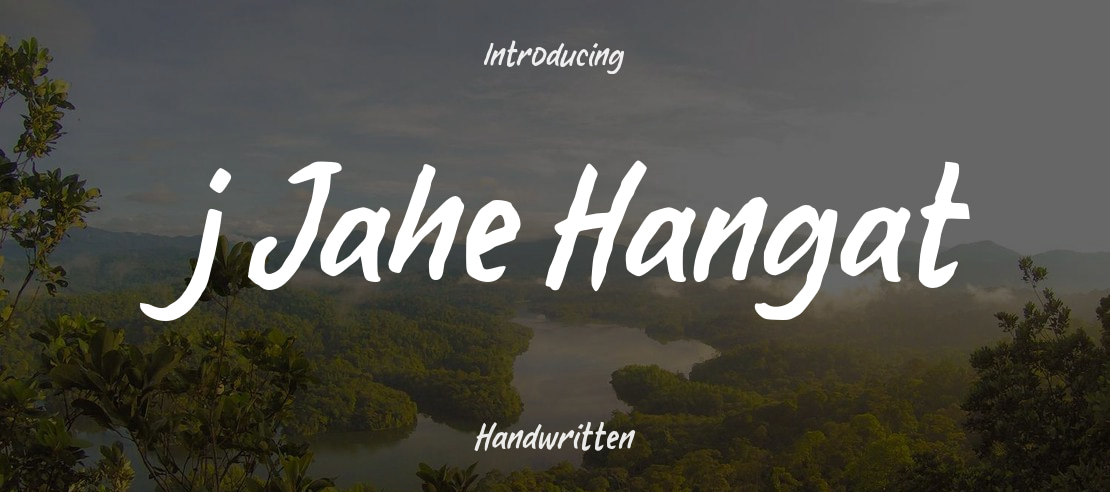 j Jahe Hangat Font