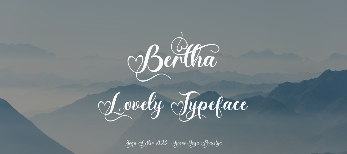 Bertha Lovely Font