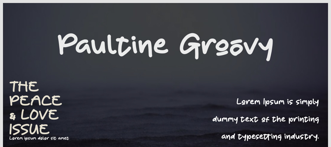 Paultine Groovy Font