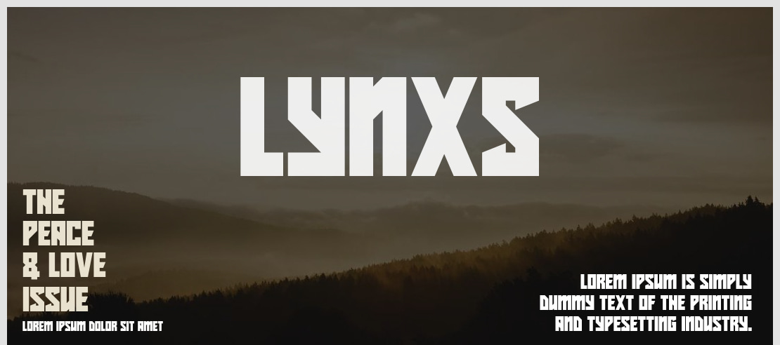 Lynxs Font Family