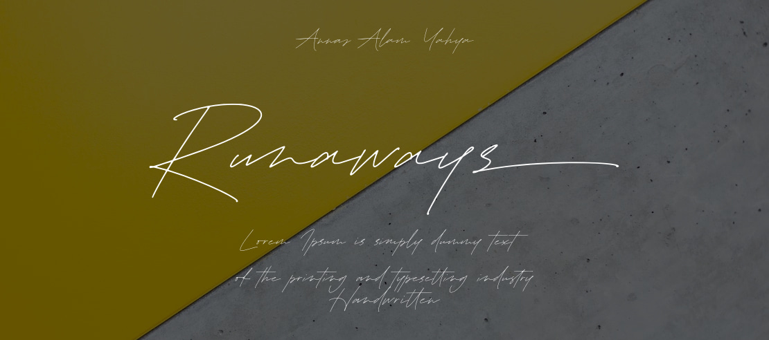 Runaways Font