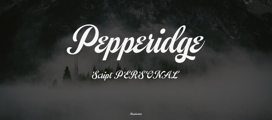 Pepperidge Script PERSONAL Font