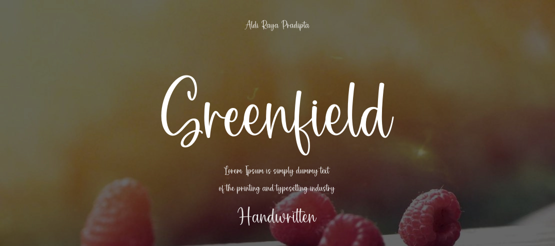 Greenfield Font