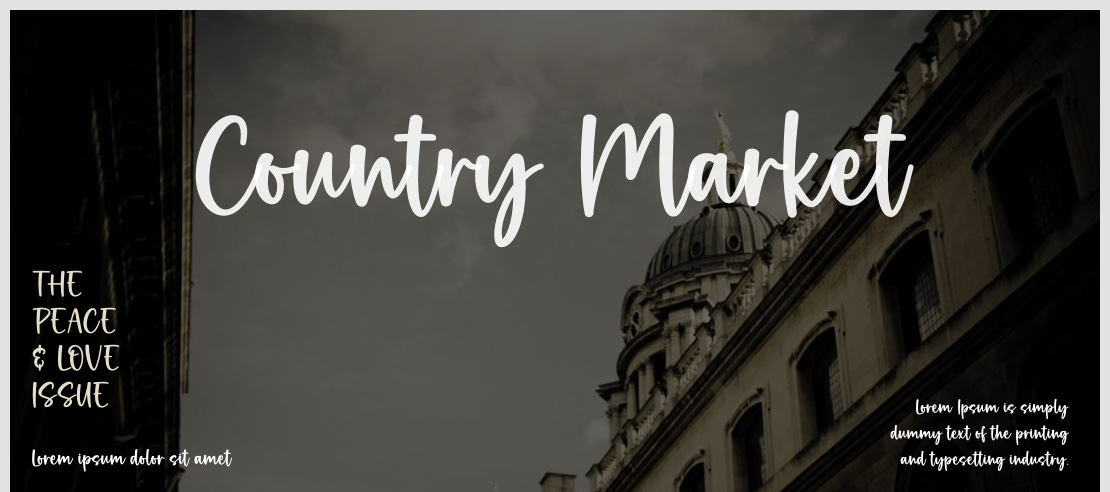 Country Market Font
