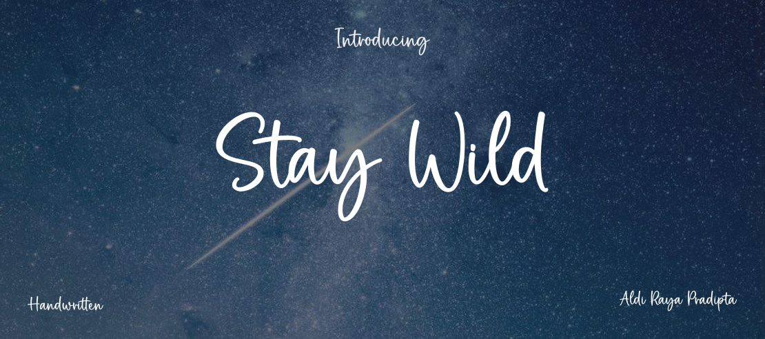 Stay Wild Font