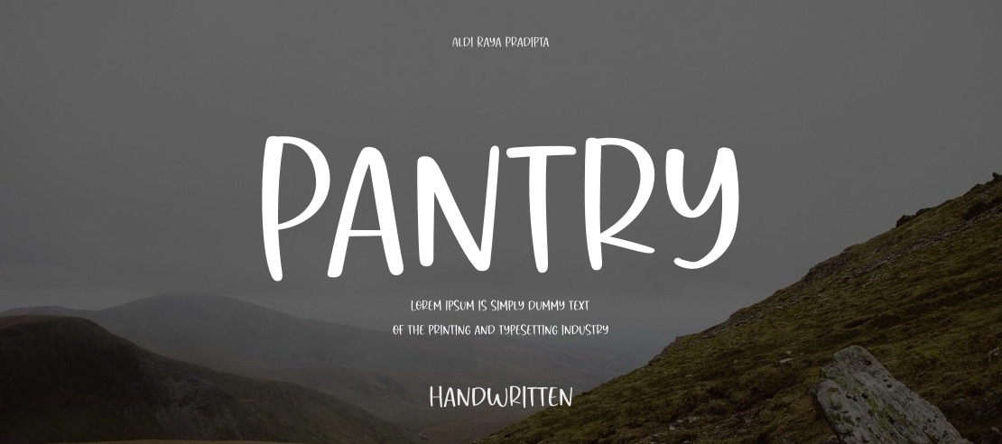 Pantry Font Family