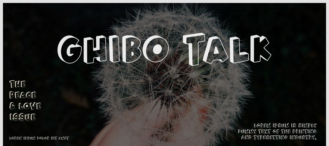 Ghibo Talk Font