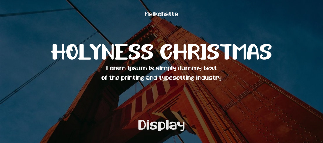 HOLYNESS CHRISTMAS Font