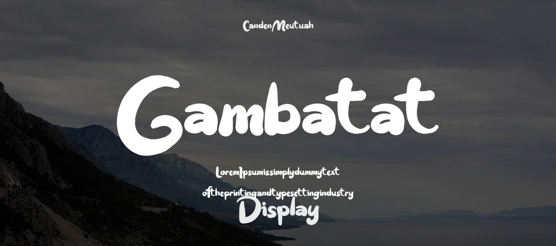 Gambatat Font