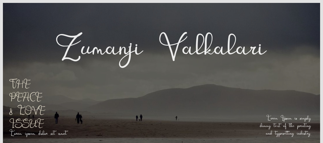 Zumanji Valkalari Font