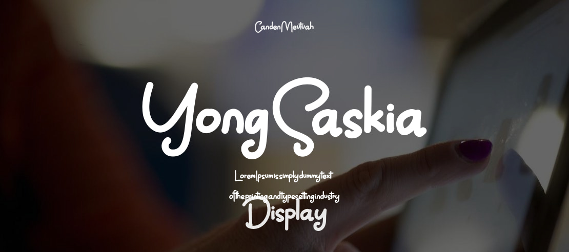 Yong Saskia Font