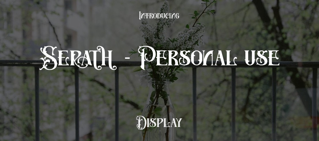 Serath - Personal use Font