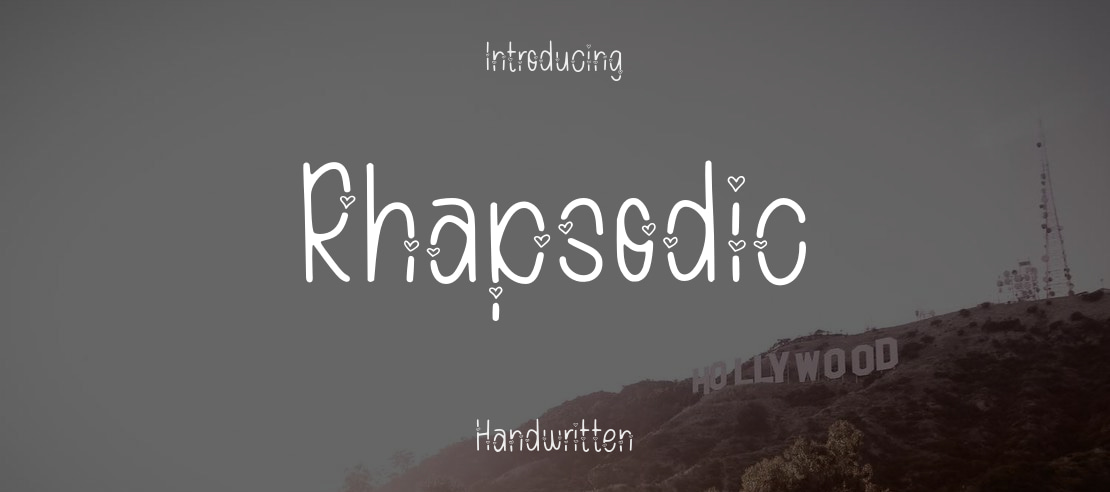 Rhapsodic Font